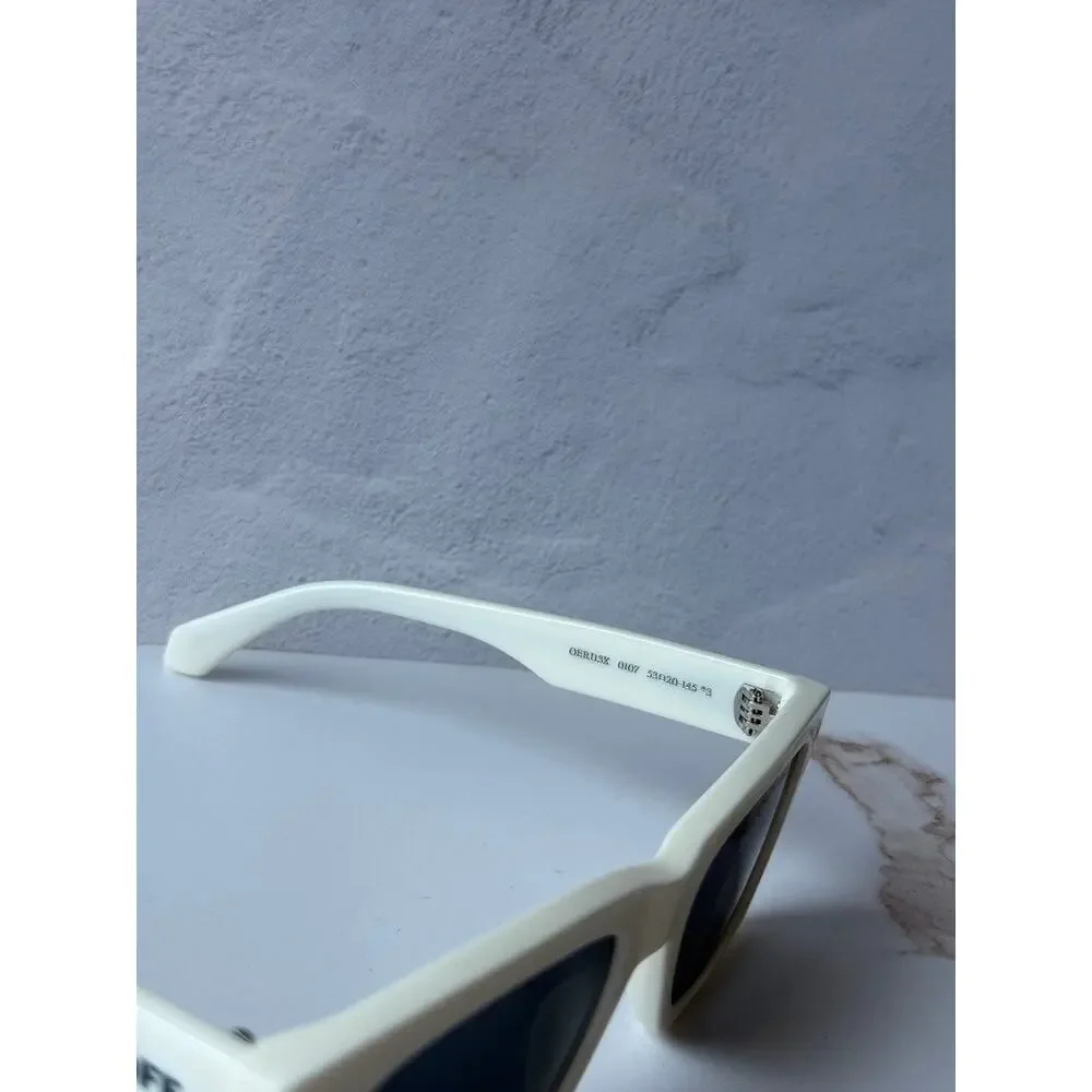 NEW Off White Valdez White Square Sunglasses